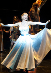 Laura Griffith as Cinderella in Medea Macbeth Cinderella at Oregon Shakespeare Festival